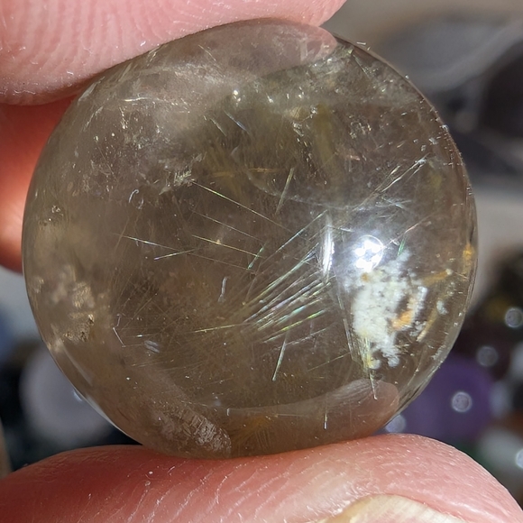 Golden Rutilated Quartz Mini Sphere - Picture 4 of 8